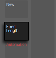 Кнопка Fixed Length