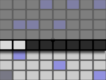 Пэды длины петли в раскладке Melodic Sequencer + 32 Notes