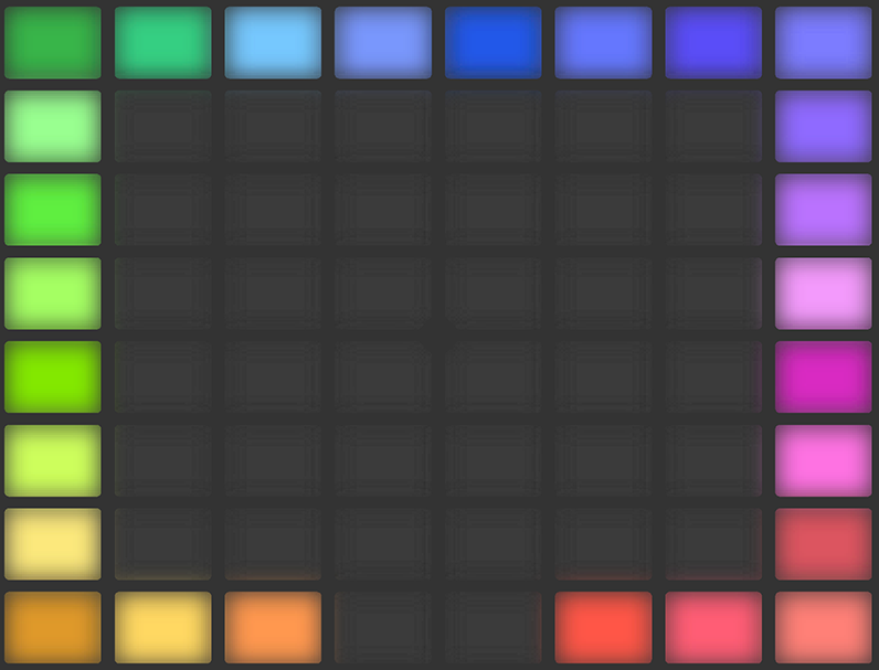 Выбор цвета пэда Drum Rack