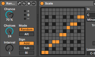 Эффект Random: Chance, Choices, Interval, Mode, Sign, Use Current Scale