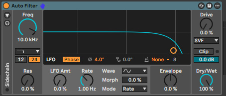 Auto Filter: LFO